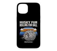 Custodia per iPhone 13 Husky Fur Rolling Fur Palla