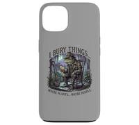 Custodia per iPhone 13 I Bury Things Frog Gardener Dark Humor Shovel