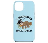 Custodia per iPhone 13 I Graduated Back To Bed - Divertente cappello da laurea con bradipo assonnato