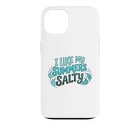 Custodia per iPhone 13 I Like My Summers Salty Beach Lover Ocean Cute Vacation