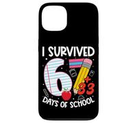 Custodia per iPhone 13 I Survived 67 + 33 Days School Kids Funny 100th Day School