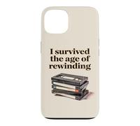 Custodia per iPhone 13 I Survived The Age of Rewinding: Funny Retro Cassette Humor