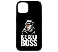 Custodia per iPhone 13 Ice Cold Boss Penguin Mafia Umorismo divertente