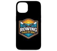 Custodia per iPhone 13 Il canottaggio alimenta il mio motto dell'atleta della squadra Soul Row