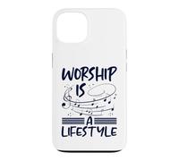 Custodia per iPhone 13 Il culto del cristianesimo è uno stile di vita Musica Note cristiane