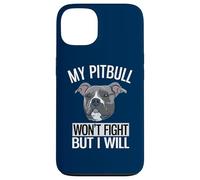 Custodia per iPhone 13 Il mio Pitbull non combatterà ma io sarò American Pitbull Terrier