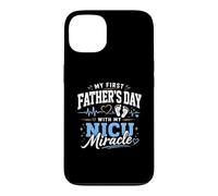 Custodia per iPhone 13 Il mio primo papà con il mio miracolo NICU