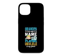 Custodia per iPhone 13 Il nonno è il mio nome che gioca a ukulele è il mio giocatore di gioco