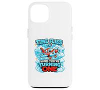 Custodia per iPhone 13 Il tempo vola quando si diverte 1 Volare Carino Compleanno 1st Bday