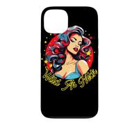 Custodia per iPhone 13 Illustrazione delle stelle della donna pinup retrò selvaggio come diavolo