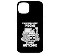 Custodia per iPhone 13 I'm Here for the Income Not the Outcome Cat Worker Gear