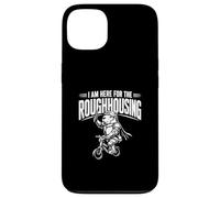 Custodia per iPhone 13 I'm Here For The Roughhousing Funny Capybara Knight Rides