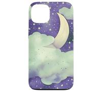 Custodia per iPhone 13 In My Fantasy Era Witchy Green Sage Purple Moon Phases Stars