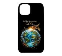 Custodia per iPhone 13 In The Beginning GOD... Earth Genesis 1:1 Bible Verse Nature
