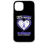 Custodia per iPhone 13 Indosso pervinca per la consapevolezza del cancro allo stomaco di mio fratello