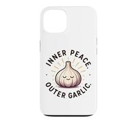 Custodia per iPhone 13 Inner Peace Outer Aglio Divertente Amante Dell'aglio