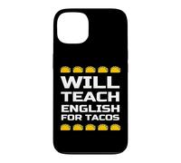 Custodia per iPhone 13 Insegnerà l'inglese per i tacos divertente citazione dell'insegnante di inglese
