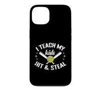 Custodia per iPhone 13 Insegno ai miei figli Hit & Rubare Softball Mom