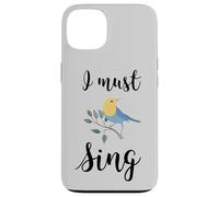 Custodia per iPhone 13 Io devo cantare canto uccello canto