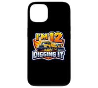 Custodia per iPhone 13 Io sono 12 E Digging It Boys 12 ° compleanno camion da costruzione