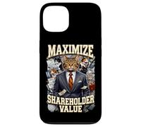 Custodia per iPhone 13 Ironic Massimizza il valore degli azionisti Business Cats Finance Meme