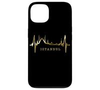 Custodia per iPhone 13 Istanbul Skyline Battito del Cuore Turchia Moschea Istanbul
