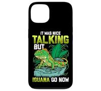 Custodia per iPhone 13 It Was Nice Talking but Iguana Go Now Iguana Funny Pun