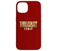 Custodia per iPhone 13 Italia, campagna, paesaggio, dentro, toscana, grassetto, lettere