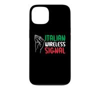 Custodia per iPhone 13 Italian Wireless Signal Connessione A Internet Gesto Manuale