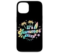 Custodia per iPhone 13 It's Summer Time - Palma color pastello Tie Dye Beach Surf