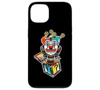 Custodia per iPhone 13 Jack in the Box Clown Jester Spooky Creepy