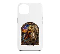 Custodia per iPhone 13 Jacob Wrestling The Angel At Dawn Cattedrale Mosaico Opera d'arte