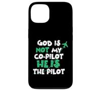 Custodia per iPhone 13 Jesus God is The Pilot Aviation Christian Faith