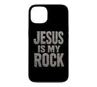 Custodia per iPhone 13 Jesus is My Rock - Christian Faith Gospel Inspiration