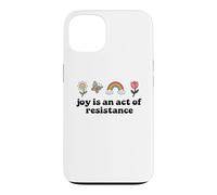 Custodia per iPhone 13 Joy is an Act of Resistance Rainbow Pride Month Human Rights