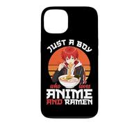 Custodia per iPhone 13 Just A Boy Who Loves Anime E Ramen giapponese Noodle Bowl