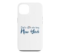 Custodia per iPhone 13 Just A Girl Who Loves New York