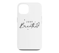 Custodia per iPhone 13 Just Breathe Mindfulness Yoga sollievo dall'ansia