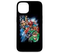 Custodia per iPhone 13 Justice League Mighty Heroes Unite