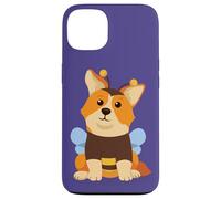 Custodia per iPhone 13 Kawaii Corgi Bee In Un Divertente Pet Costume Cucciolo Cane Corgi