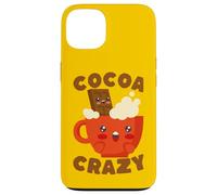 Custodia per iPhone 13 Kawaii Hot Cocoa Crazy Chocolate Drink Amante