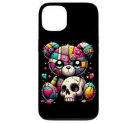 Custodia per iPhone 13 Kawaii Pastel Goth Teddy Tee - Carino Creepy Skull Anime Bear