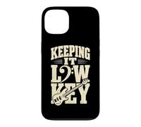 Custodia per iPhone 13 Keeping It Low Key Divertente Bassista Note basse