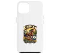 Custodia per iPhone 13 Kentucky The Bluegrass State Flag Purosangue Verga d'oro