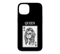 Custodia per iPhone 13 King And Queen Skull Catrina Playing Card Couple Matching