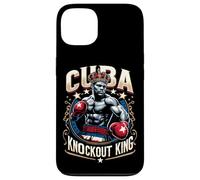 Custodia per iPhone 13 King Cuba Crown Knockout di boxe cubano