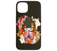 Custodia per iPhone 13 Kokeshi Doll Koi Fish Giapponese Estetica Amante
