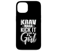 Custodia per iPhone 13 Krav Maga Kick It Like a Girl Elegance in azione