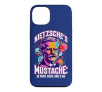 Custodia per iPhone 13 La filosofia della citazione dei baffi oltre il bene e il male di Nietzsche