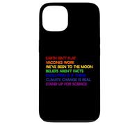 Custodia per iPhone 13 LA TERRA NON È PIATTA STAND UP FOR SCIENCE REAL Earth Day Meme